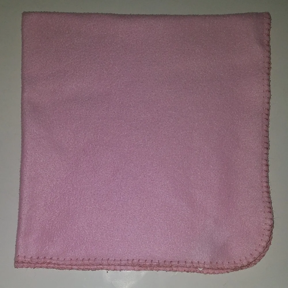 Best Brands Solid Pink Fleece Baby Blanket Lovey Security Lightweight